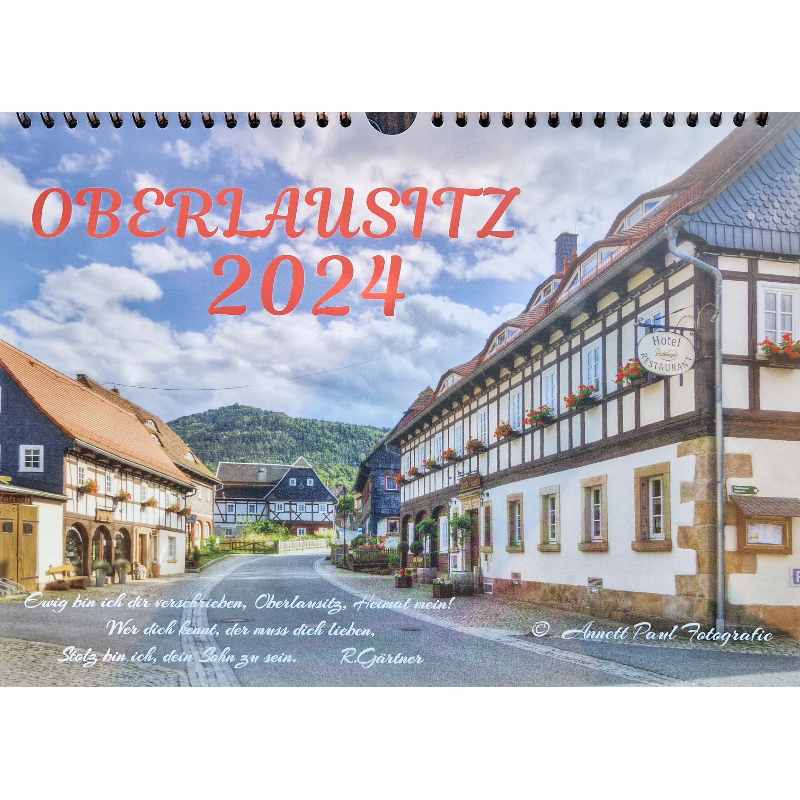 Wandkalender Oberlausitz 2024 A4 Quer