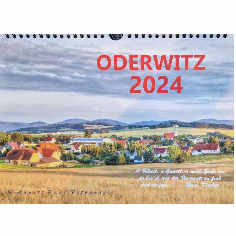 Wandkalender Oderwitz 2024 A4 Quer